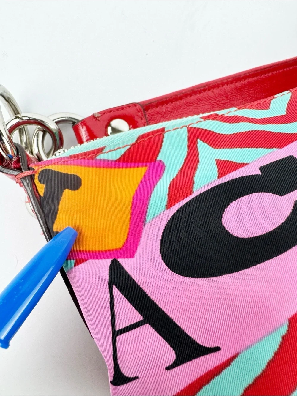 Coach Y2K Poppy Graffiti Groovy Hobo Graphic Print Shoulder Bag 13923 - Picture 5 of 13